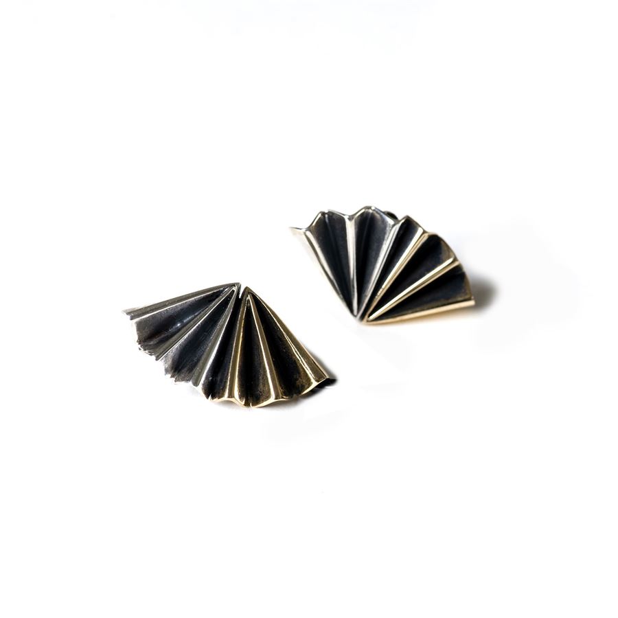Bicolor 'fan' earrings VENTAGLI | OR CLASSICAGBR